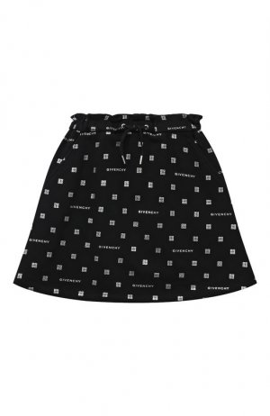 Хлопковая юбка Givenchy. Цвет: чёрный