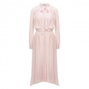 Платье из вискозы Prada. Цвет: розовый