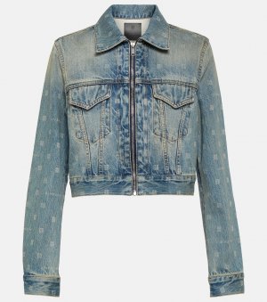 Укороченная джинсовая куртка 4g , синий Givenchy