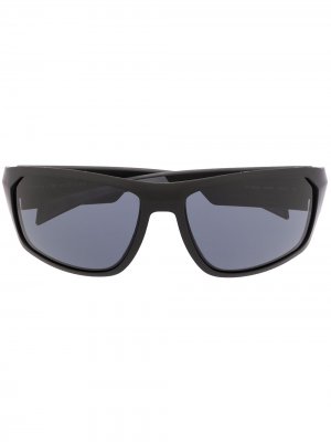 Солнцезащитные очки в прямоугольной оправе Tommy Hilfiger. Цвет: черный