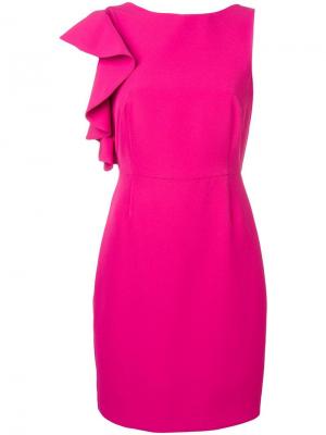Короткое платье на одно плечо Blugirl. Цвет: розовый