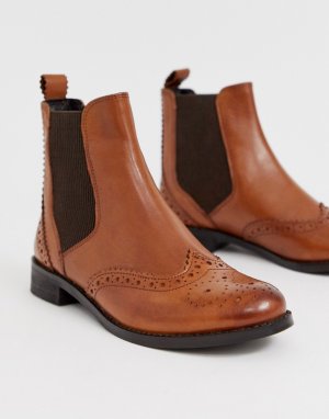 Светло-коричневые кожаные ботинки челси Parks-Светло-коричневый Dune