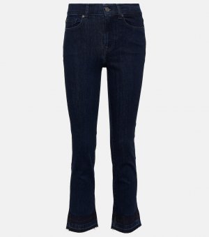 Прямые укороченные джинсы со средней посадкой , синий 7 For All Mankind
