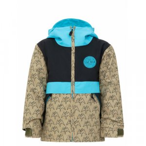 Куртка Youth Trencher, размер 116, бежевый, синий Airblaster. Цвет: синий/бежевый-синий/бежевый
