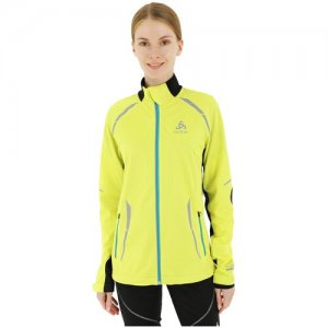 Куртка беговая Jacket FREQUENCY Sulphur Spring (US:XXL) ODLO. Цвет: желтый/черный