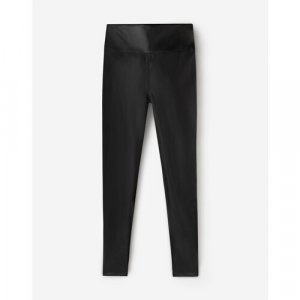 Легинсы , прилегающий силуэт, повседневный стиль, размер XL, черный Gloria Jeans. Цвет: черный