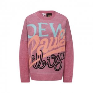 Льняной пуловер x Paulas Ibiza Loewe. Цвет: розовый