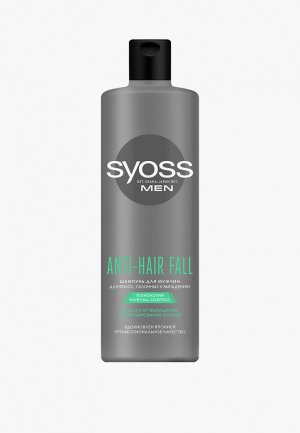 Шампунь Syoss ANTI-HAIR FALL, для волос, склонных к выпадению, 450 мл. Цвет: прозрачный