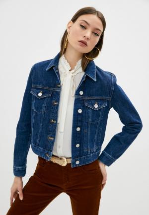 Куртка джинсовая French Connection. Цвет: синий