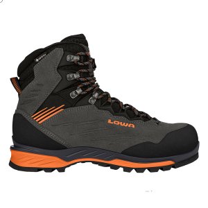 Треккинговые ботинки Cadin II GTX Mid, черный/антрацитовый/оранжевый Lowa