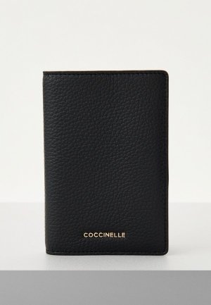 Обложка для паспорта Coccinelle METALLIC SOFT. Цвет: черный
