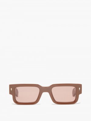 Солнцезащитные очки ascari прямоугольной формы из ацетата , коричневый Jacques Marie Mage