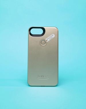Золотистый матовый чехол для iPhone Plus от LuMee II. Цвет: мульти