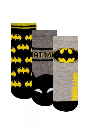 Комплект носков с Бэтменом, 3 шт. , серый DC Comics