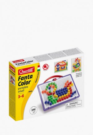 Набор игровой Quercetti Мозаика Fantacolor Portable, 100 элементов. Цвет: разноцветный