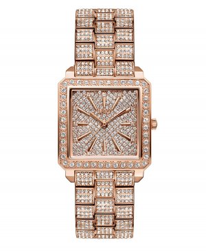 Женские часы Cristal из нержавеющей стали с покрытием розового золота 18 карат, 28 мм Jbw