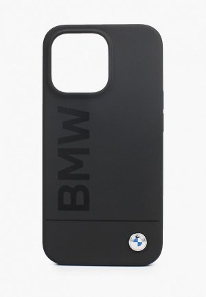 Чехол для iPhone BMW 13 Pro, Signature Liquid silicone Laser logo Hard Black. Цвет: черный