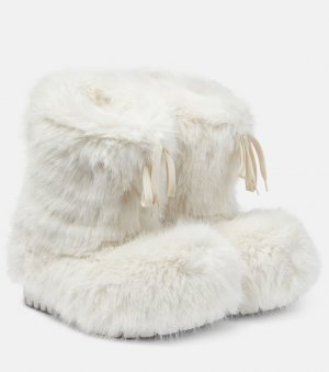 Зимние ботинки alaska из искусственного меха , белый Balenciaga