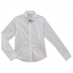 Блузка школьная для девочки (Размер: 116), арт. 13476, цвет BADI JUNIOR. Цвет: белый