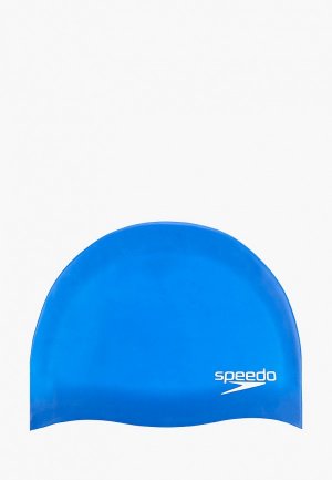 Шапочка для плавания Speedo. Цвет: синий