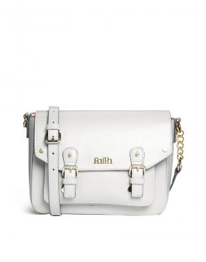 Небольшой портфель с двумя пряжками Faith. Цвет: серый