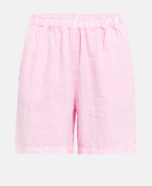 Льняные шорты, розовый 0039 ITALY