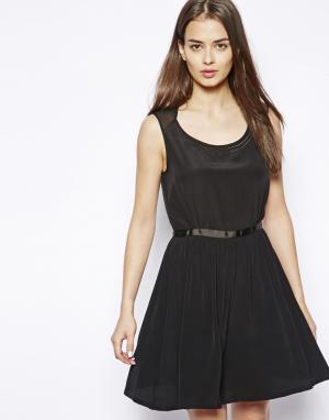 Платье из шелковой смеси Naema Dress Gallery. Цвет: noir
