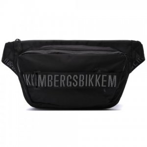 Поясная сумка Bikkembergs. Цвет: чёрный
