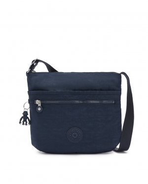 Женская сумка через плечо темно-синего цвета на молнии , темно-синий Kipling