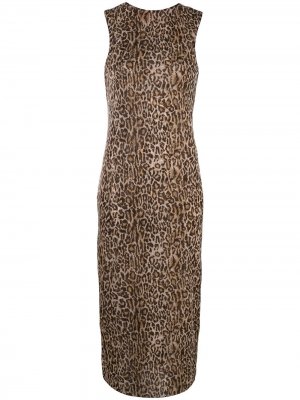 Платье без рукавов с леопардовым принтом Peter Cohen