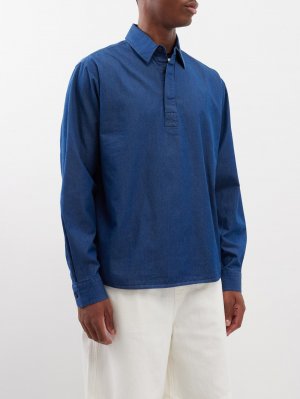 Джинсовая рубашка для регби shanklin , синий Orlebar Brown