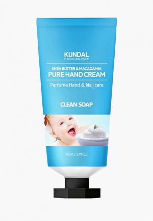 Крем для рук Kundal CLEAN SOAP. Цвет: белый