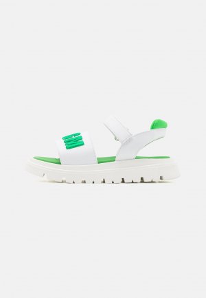 Сандалии с ремешком UNISEX , цвет white/green MSGM