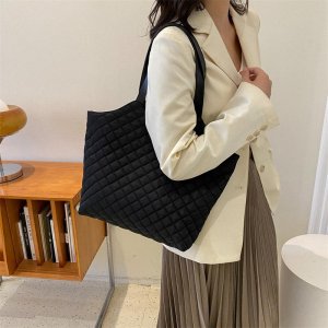 Высококачественная женская сумка, большая вместимость, модная осенне-зимняя сумка через плечо, универсальная для путешествий Lingge VIA ROMA