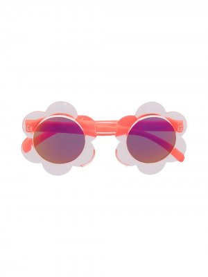 Солнцезащитные очки с оправой в форме цветов Molo. Цвет: розовый