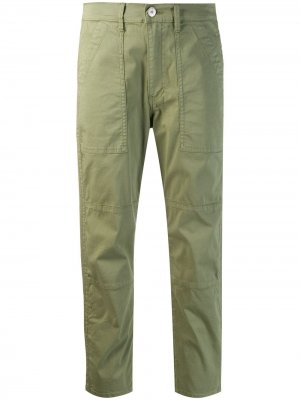 Укороченные брюки Simone 3x1. Цвет: зеленый