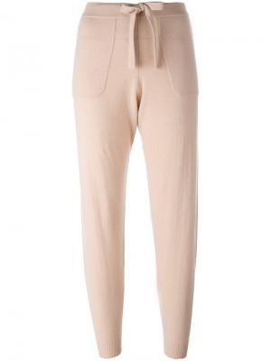 Укороченные спортивные штаны Allude. Цвет: розовый и фиолетовый