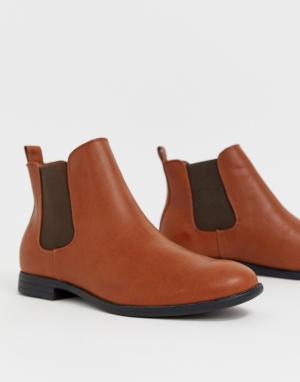 Светло-коричневые ботинки челси -Рыжий Jack & Jones
