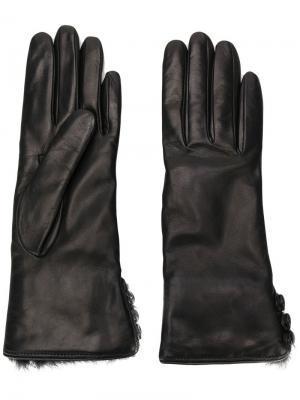 Перчатки с пуговицами Gala Gloves. Цвет: черный