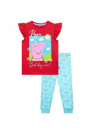 Хлопковая пижама «Лучший день на свете» , мультиколор Peppa Pig
