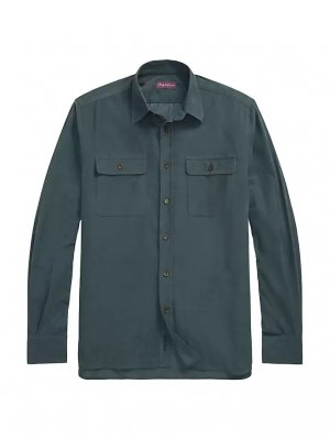 Вельветовая хлопковая рубашка Wale с длинными рукавами , зеленый Ralph Lauren Purple Label