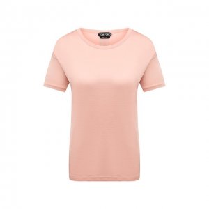 Шелковая футболка Tom Ford. Цвет: розовый