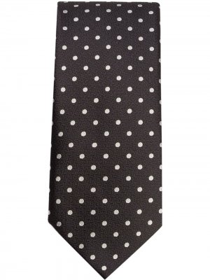 Комплект из галстука и маски в горох Dolce & Gabbana. Цвет: черный