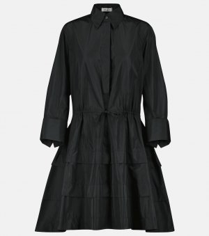 Платье-рубашка из джерси ALAÏA, черный Alaïa