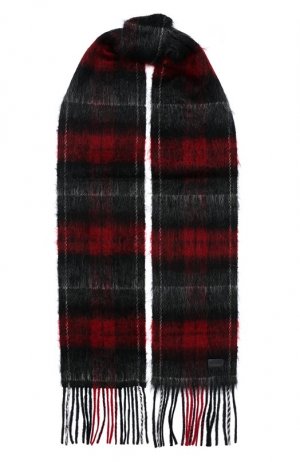 Шерстяной шарф Saint Laurent. Цвет: красный