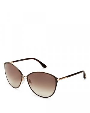 Большие солнцезащитные очки Penelope, 59 мм , цвет Brown Tom Ford