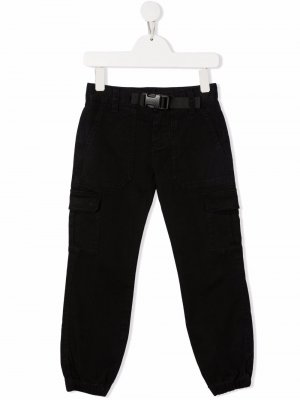 Узкие брюки карго Sun 68. Цвет: черный