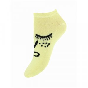 Женские носки укороченные, размер Unica (35-40), желтый Mademoiselle. Цвет: желтый
