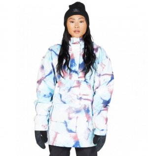Утепленная женская сноубордическая Куртка-анорак Savvy 10K Insulated DC Shoes. Цвет: xwbp