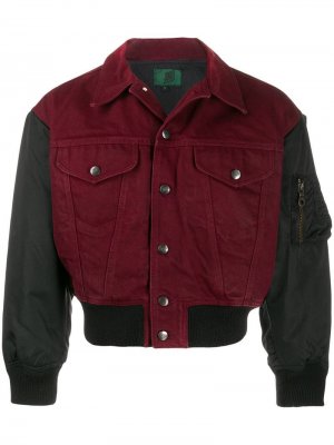 Джинсовая куртка-бомбер Jean Paul Gaultier Pre-Owned. Цвет: красный